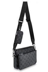 Louis Vuitton Trio Messenger Bag Unisex Black Grey Wid Dust Bag