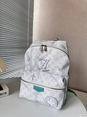 Louis Vuitton LV M22519 Discovery Premium Monogram Unisex Backpack With Dust Bag (White - 962)