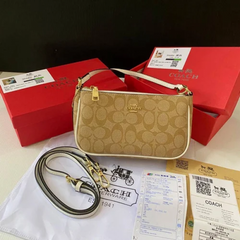 Coach Nolita White With OG Dust Bag 2 Belts (White 30686)