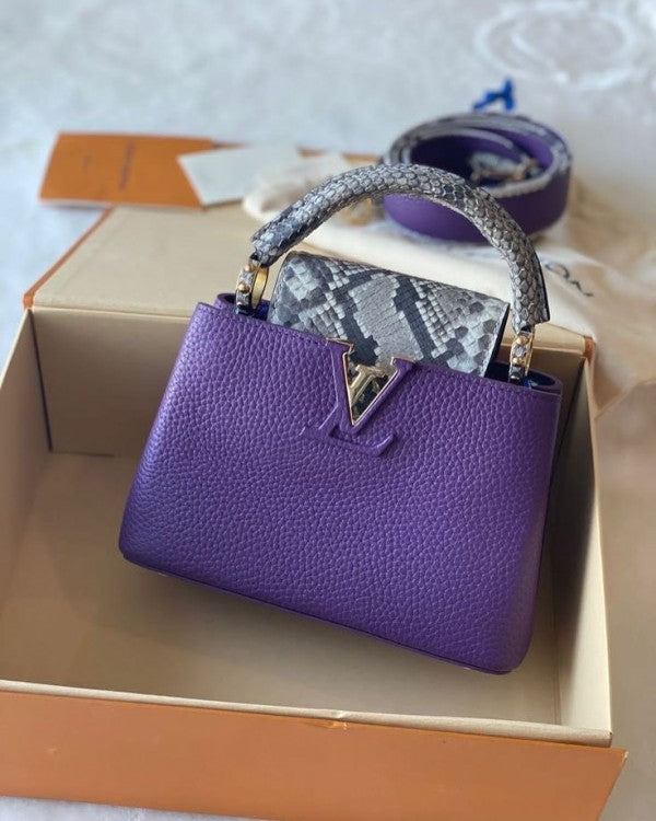 Louis Vuitton Capucines Medium Purple OG Double Box With Dust Bag 9681575