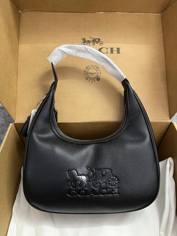 Coach Carmen Shoulder Bag Black With OG Box Dust Bag