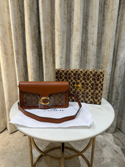 Coach Tabby 26 Shoulder Bag With OG Box & Dust Bag (Apricot-Brown-8716)  Coach Tabby 26 Shoulder Bag With OG Box & Dust Bag (Apricot-Brown-8716)V