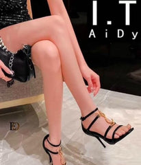 Saint Laurent ysl heels cassandre black gold