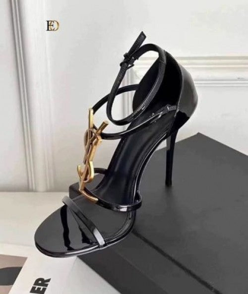 Saint Laurent ysl heels cassandre black gold