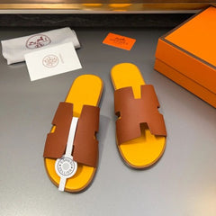 Hermes Izmir Premium Sandal Mens Yellow Tan