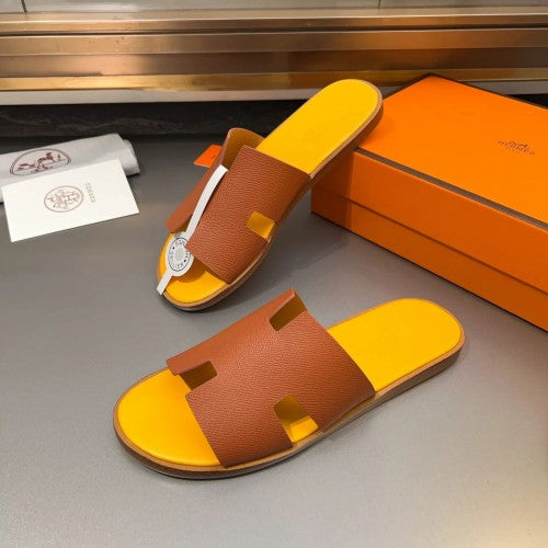 Hermes Izmir Premium Sandal Mens Yellow Tan