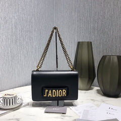 Christian Dior Jadore Flap Shoulder Bag With OG Box & Dust Bag (Black)