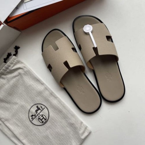 Hermes IZMIR Slides Original Packaging khaki