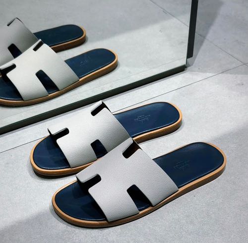 Hermes IZMIR Slides Original Packaging black grey