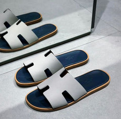 Hermes IZMIR Slides Original Packaging black grey