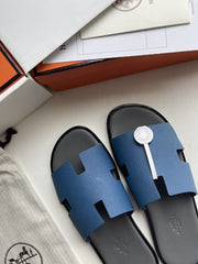 Hermes IZMIR Slides Original Packaging BLACK TEAL