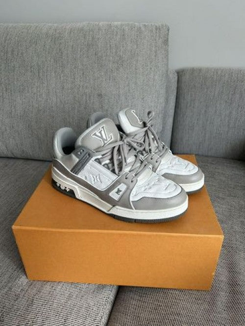 Louis Vuitton Lv Trainer Grey og  packaging