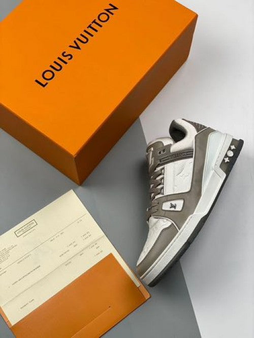 Louis Vuitton Lv Trainer Grey og  packaging