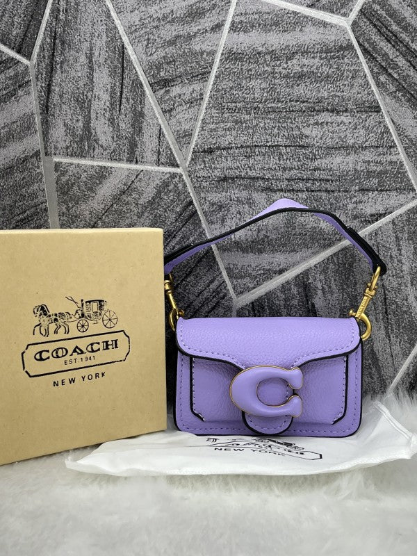 Coach Tabby 12 Purple Monogram Mini With Original Box (6806 Purple)