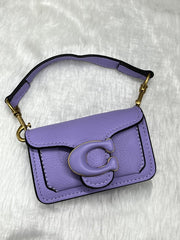 Coach Tabby 12 Purple Monogram Mini With Original Box (6806 Purple)