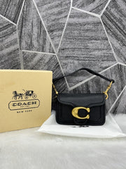 Coach Tabby 12 Black Monogram Mini With Original Box (6806 Black)