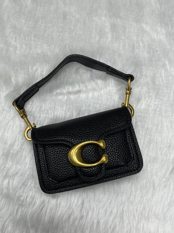 Coach Tabby 12 Black Monogram Mini With Original Box (6806 Black)