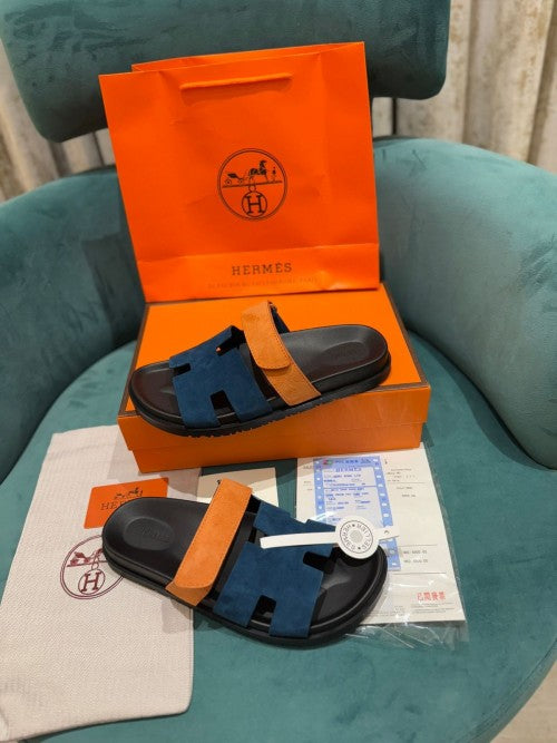 HERMES Calfskin Mens Chypre Sandals