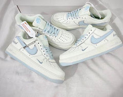 airforce 1 07 low keep fresh beige blue silver