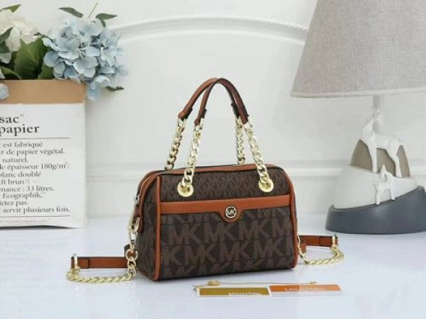 Michael Kors Blair Boston With OG Box & Dust Bag (22312 Coffee Brown)