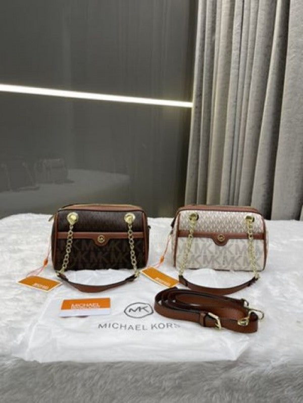 Michael Kors Blair Boston With OG Box & Dust Bag (22312 Coffee Brown)