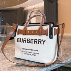 Burberry Premium Tote Bag With Dust Bag & ouch & Sling Belt