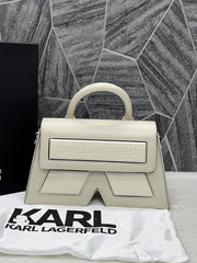 Karl Lagerfeld Beige K Icon Premium Sling With Original Box Packing KA669 Beige