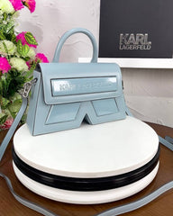 Karl Lagerfeld Blue K Icon Premium Sling With Original Box Packing KA669 Blue