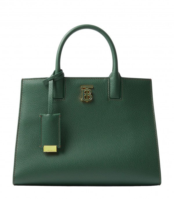 Burberry Frances Medium Satchel Bag With OG Box & Dust Bag BUR6268 Green