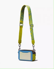 Marc Jacobs The Snap Shot Camera Sling Bag BlueGreenBrown With Dust Bag & OG Box