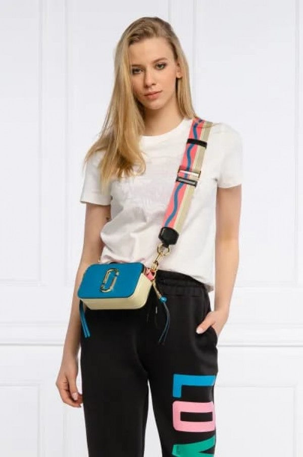 Marc Jacobs The SnapShot Camera Sling Bag With Dust Bag & OG Box (996 Pearl Blue)