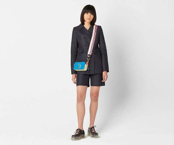 Marc Jacobs The SnapShot Camera Sling Bag With Dust Bag & OG Box (996 Pearl Blue)