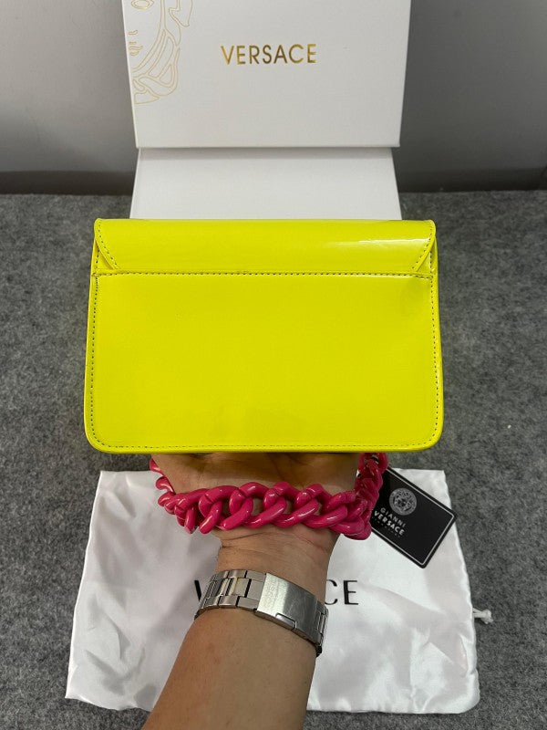 Versace Jeans Counture Structure Sling Bag With OG Box & Dust Bag (AV630 Neon Green)