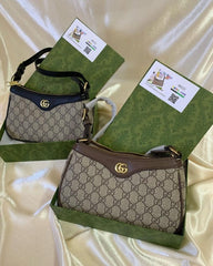 Gucci Ophidia Mini Shoulder Bag With Og Box & Dust Bag (88222 Brown)