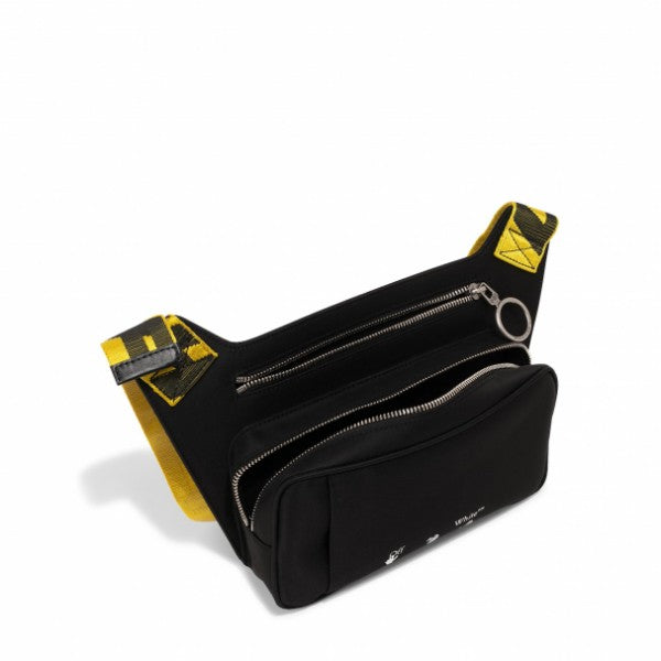 Off-White Unisex New Cowhide Chest Bag Waist Bag Shoulder Bag With Dust Bag - 253 Palm