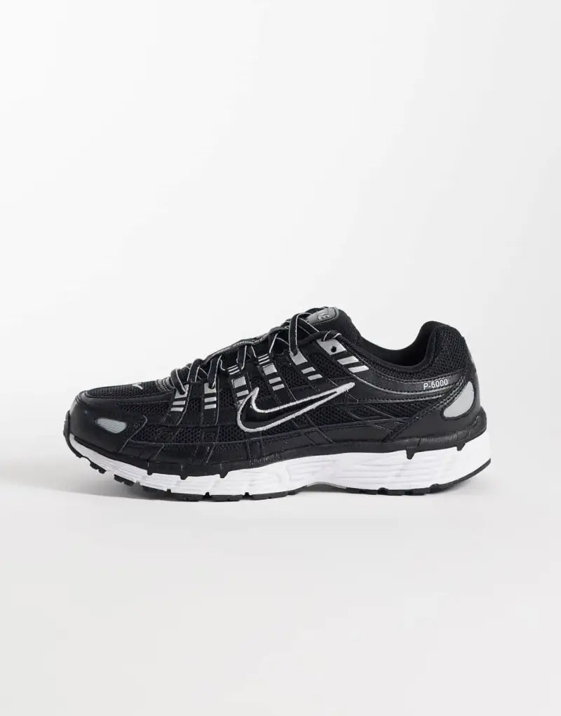 Nike P 6000 Black/White/Metallic Silver