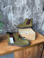 Zaraa Chelsea boots Olive Suede
