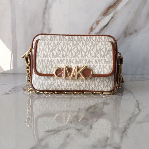 Michael Kors Parker camera Bag With OG Box & Dust Bag 100830 Beige