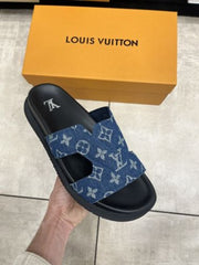Louis Vuitton Premium Criscross LV Slide Sandal