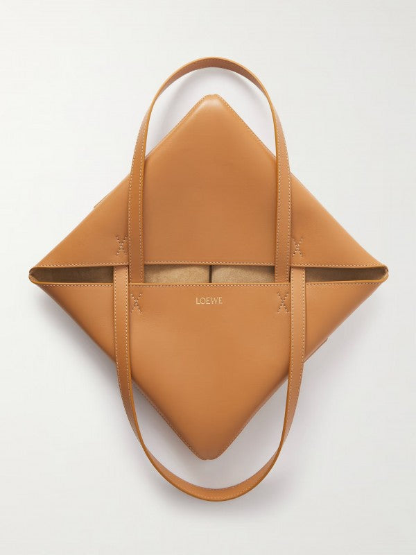 Loewe Limited Edition Puzzle Fold Tote Bag With OG Box & Dust Bag (Brown - 698)