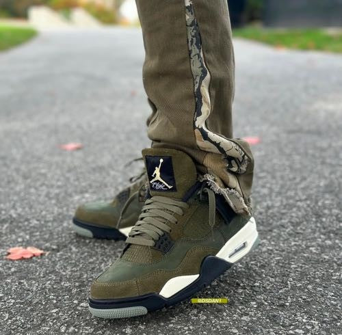 Nike air jordan 4 craft olive semi ua