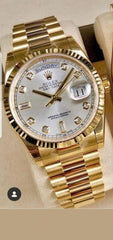 Rolex oyster perpetual 41 mm diomond full gold and ivory dial 003