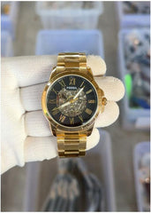 Fossil Flynn Automatic Gold-Black