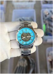 Fossil Flynn Automatic Silver-Skyblue