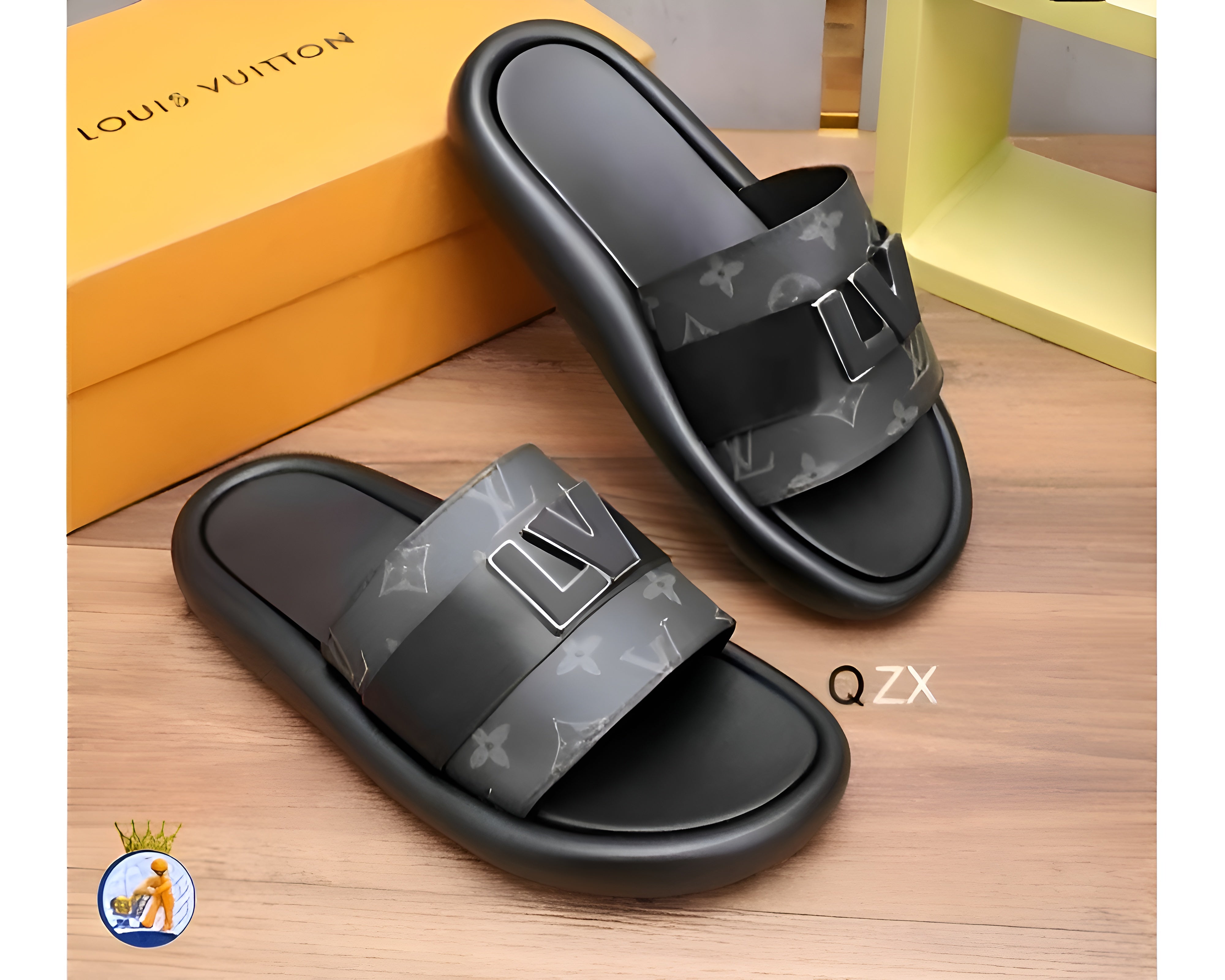LOUIS VUITTON LV LOGO SLIDE