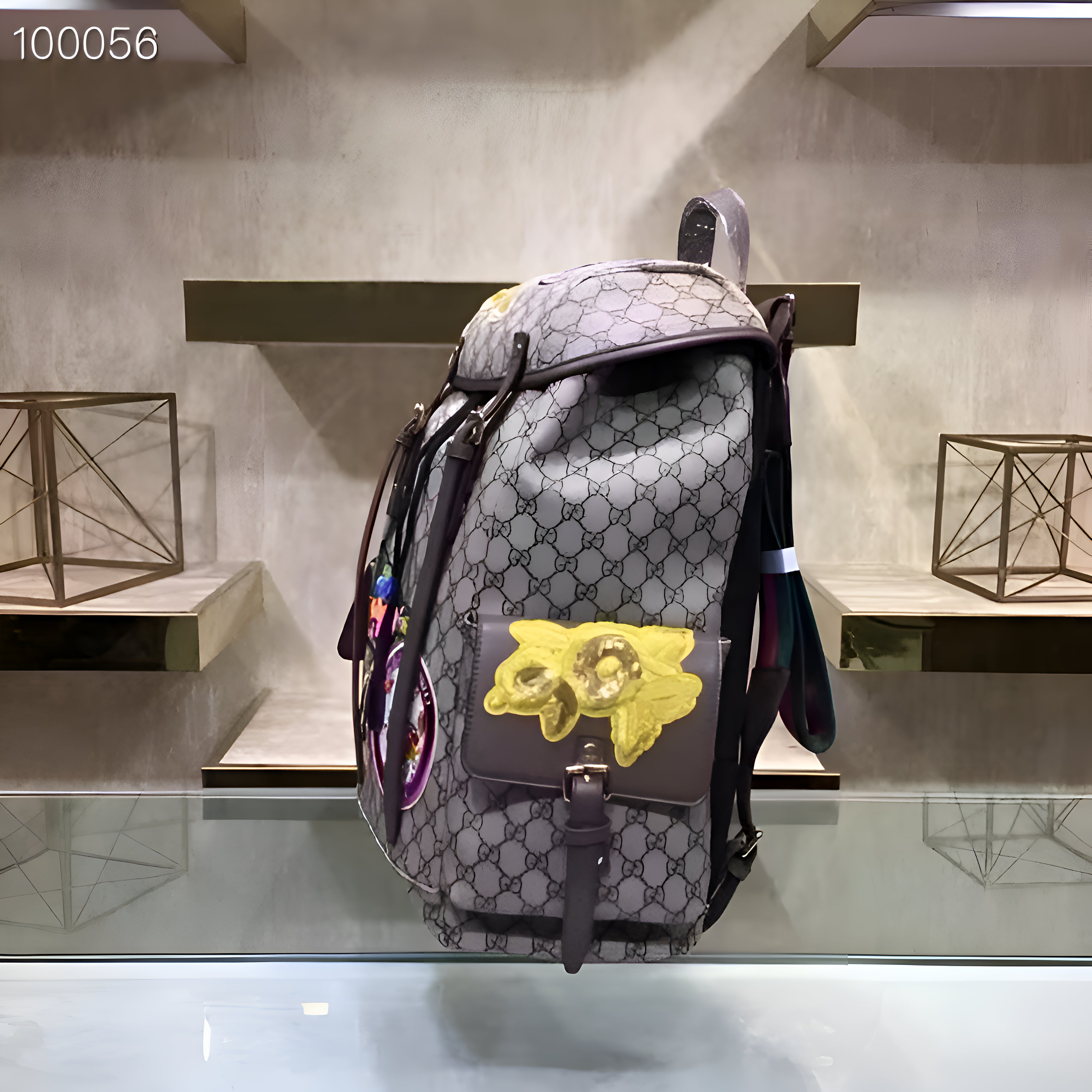 Gucci GG Supreme Donald Duck Premium Quality Backpack With Dust Bag G460029 Brown
