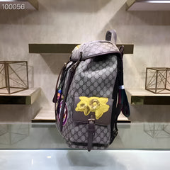 Gucci GG Supreme Donald Duck Premium Quality Backpack With Dust Bag G460029 Brown