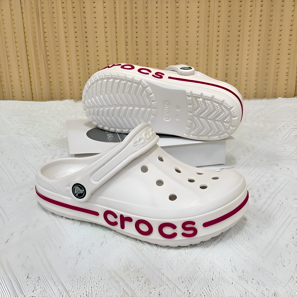 Crocs bayaband clog white berry 418