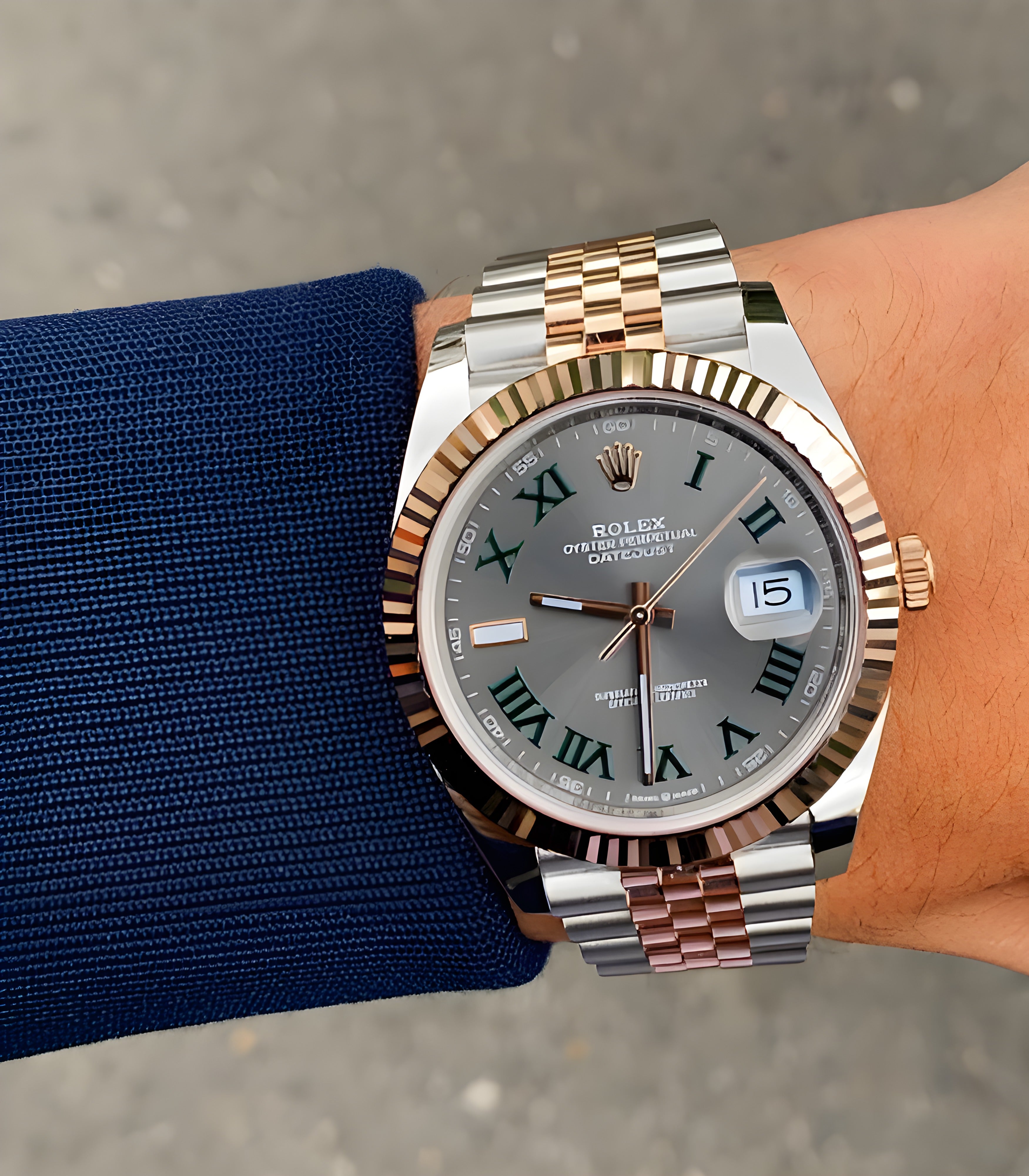Rolex Oyster perpetual Date Just Automatic Copper