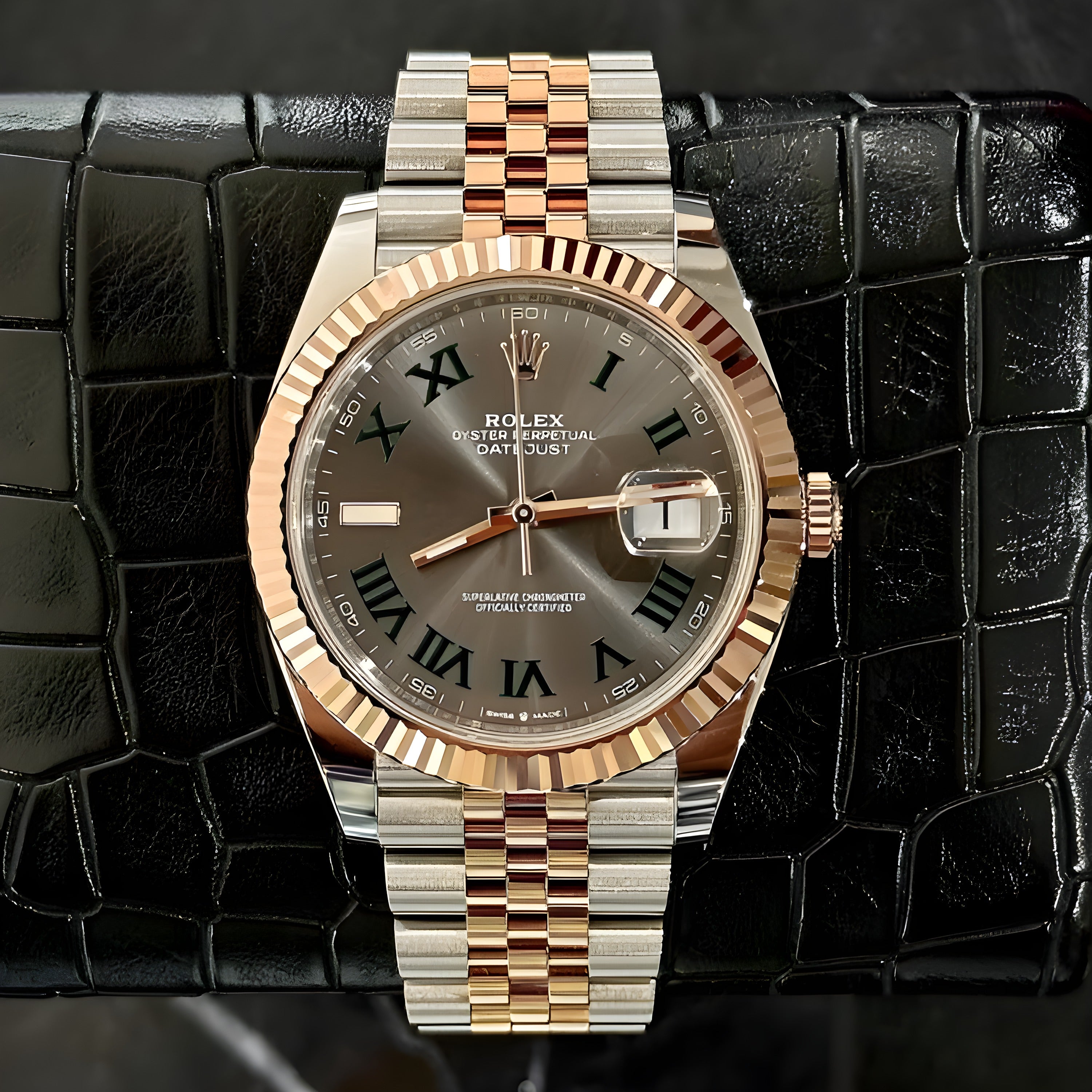 Rolex Oyster perpetual Date Just Automatic Copper